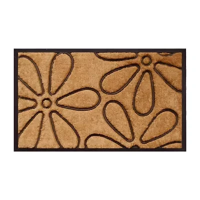 Calloway Mills Flowers Outdoor Rectangular Doormat
