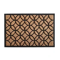 Calloway Mills Circles Outdoor Rectangular Doormat