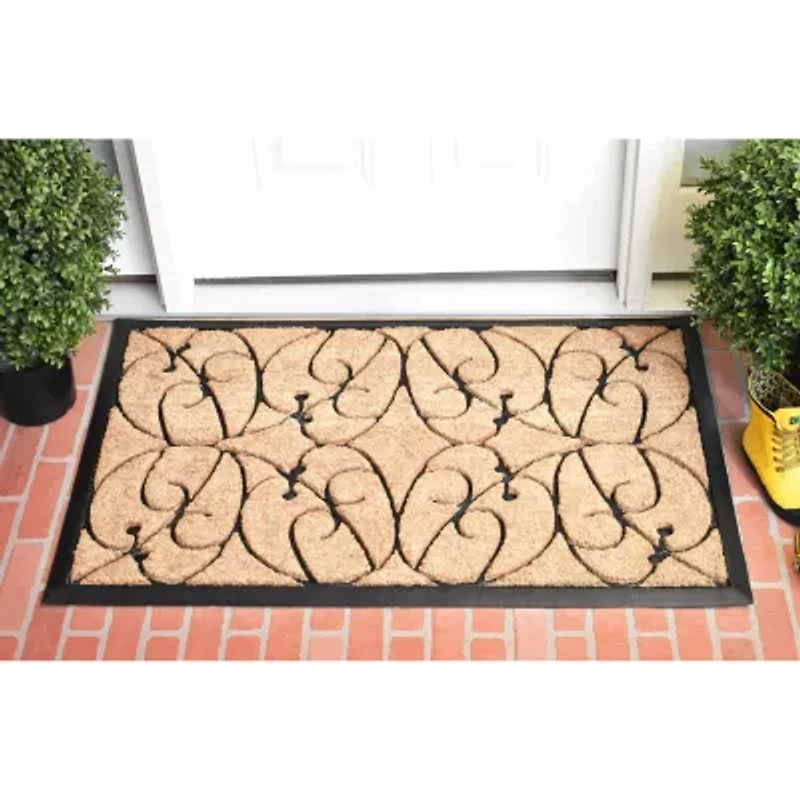 Calloway Mills Apples Outdoor Rectangular Doormat