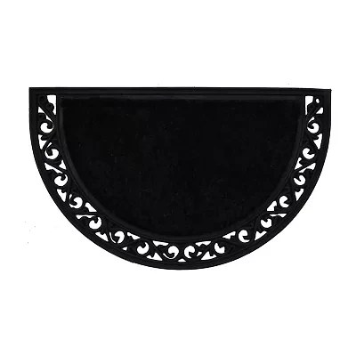 Calloway Mills Black Arch Outdoor Rectangular Doormat