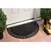Calloway Mills Black Arch Outdoor Rectangular Doormat