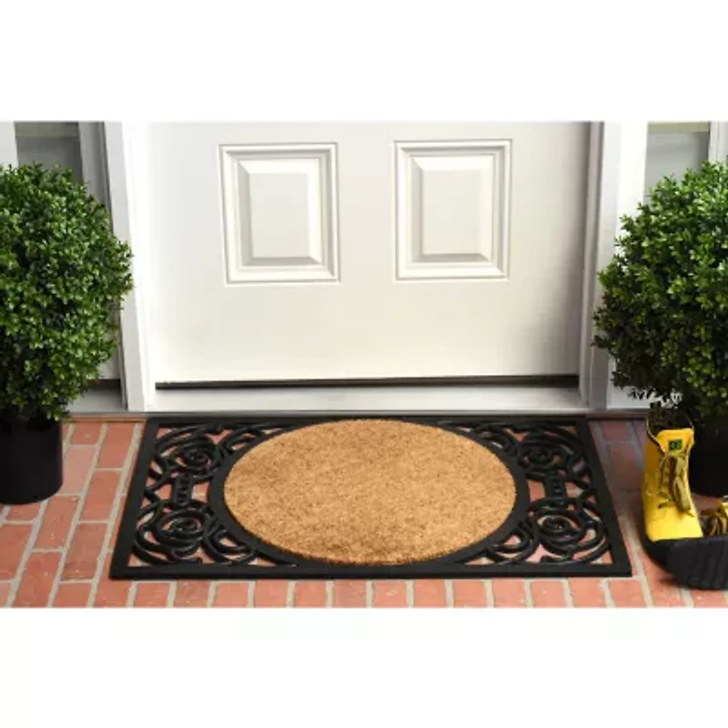 Calloway Mills Armada Circle Outdoor Rectangular Doormat