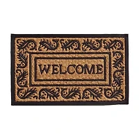 Calloway Mills Border Welcome Outdoor Rectangular Doormat