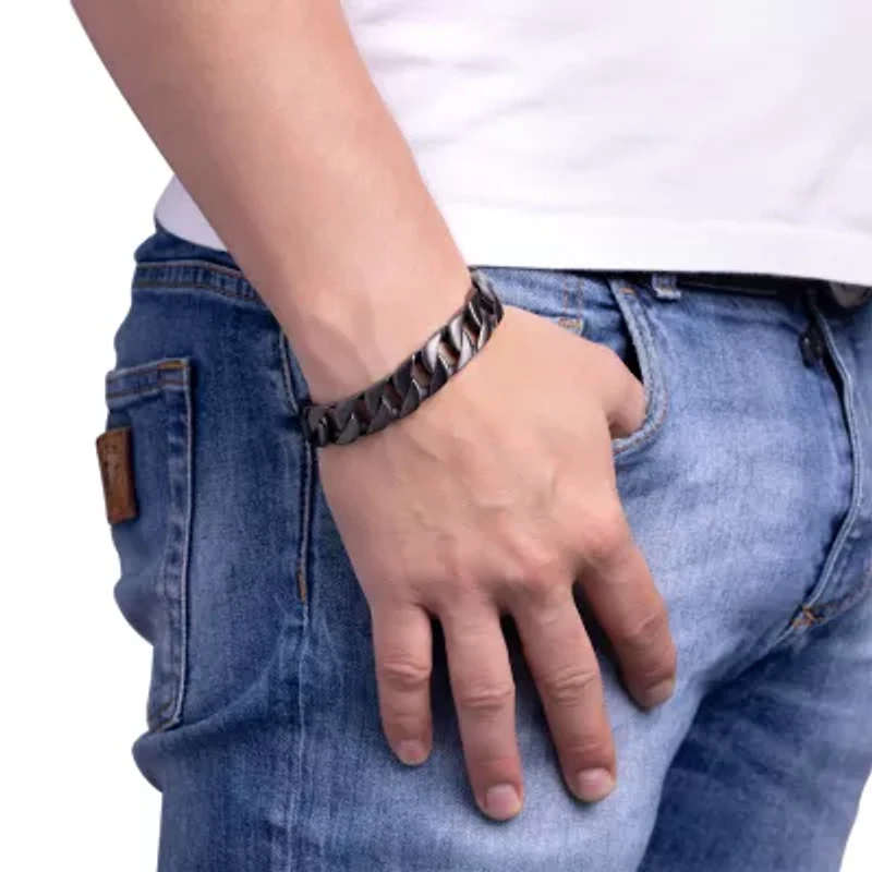 Mens Stainless Steel 8 1/ Inch Link Bracelet