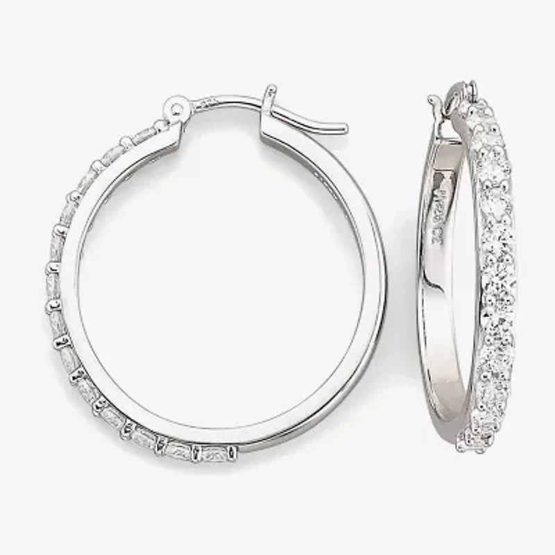 DiamonArt® Cubic Zirconia Hoop Earrings