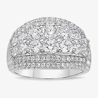 DiamonArt® White Cubic Zirconia Sterling Silver Band