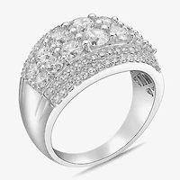 DiamonArt® White Cubic Zirconia Sterling Silver Band
