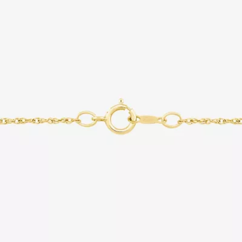 Diamonart Womens Cubic Zirconia 14K Gold Over Silver Heart 18 Inch Pendant Necklace