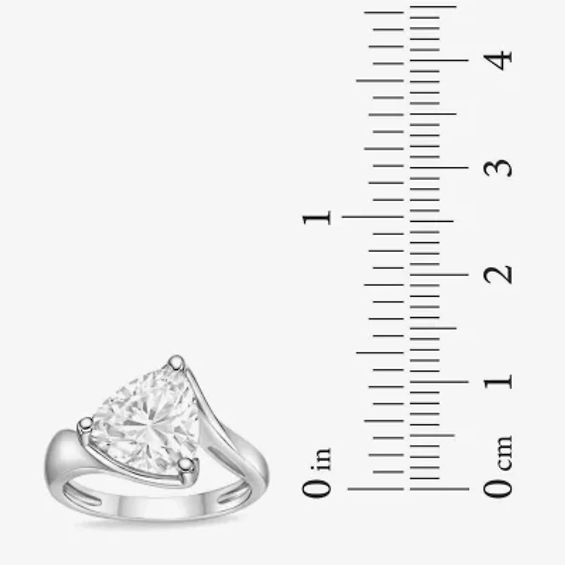 Diamonart Womens Cubic Zirconia Sterling Silver Bypass  Fashion Ring
