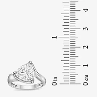 Diamonart Womens Cubic Zirconia Sterling Silver Bypass  Fashion Ring