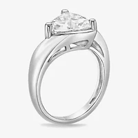 Diamonart Womens Cubic Zirconia Sterling Silver Bypass  Fashion Ring