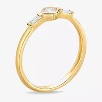 Diamonart Womens Cubic Zirconia Sterling Silver Stackable Ring