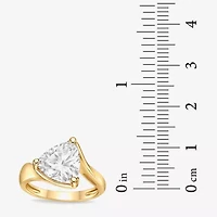 Diamonart Womens Cubic Zirconia Sterling Silver Bypass  Fashion Ring