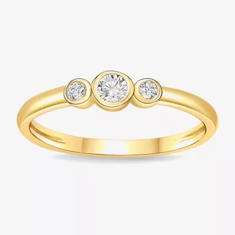 Diamonart Womens Cubic Zirconia Sterling Silver Stackable Ring