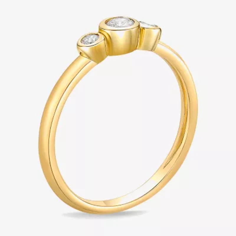 Diamonart Womens Cubic Zirconia Sterling Silver Stackable Ring