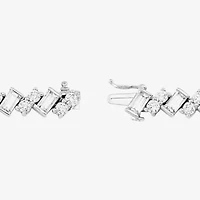 Diamonart Womens Sterling Silver Solid Link Bracelet
