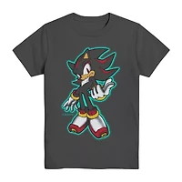 Shadow Little & Big Kid Boys Crew Neck Short Sleeve Regular Fit Sonic the Hedgehog Graphic T-Shirt