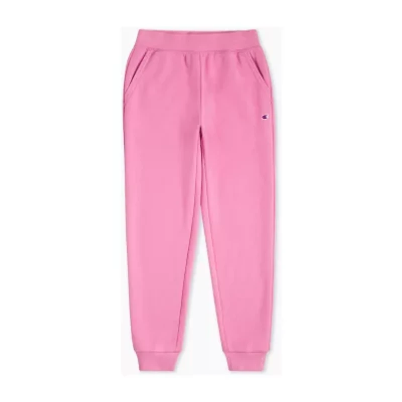 Champion Big Kid Girls Cuffed Mid Rise Classic Fit Fleece Jogger Pant