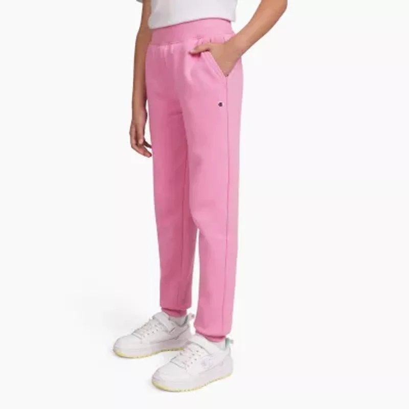 Champion Big Kid Girls Cuffed Mid Rise Classic Fit Fleece Jogger Pant