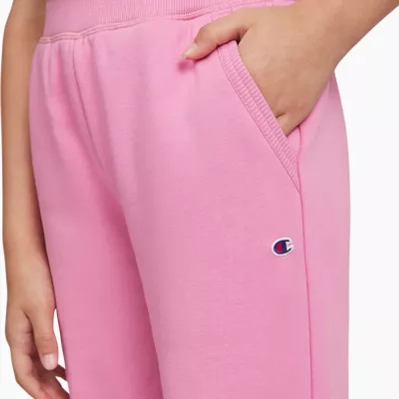 Champion Big Kid Girls Cuffed Mid Rise Classic Fit Fleece Jogger Pant