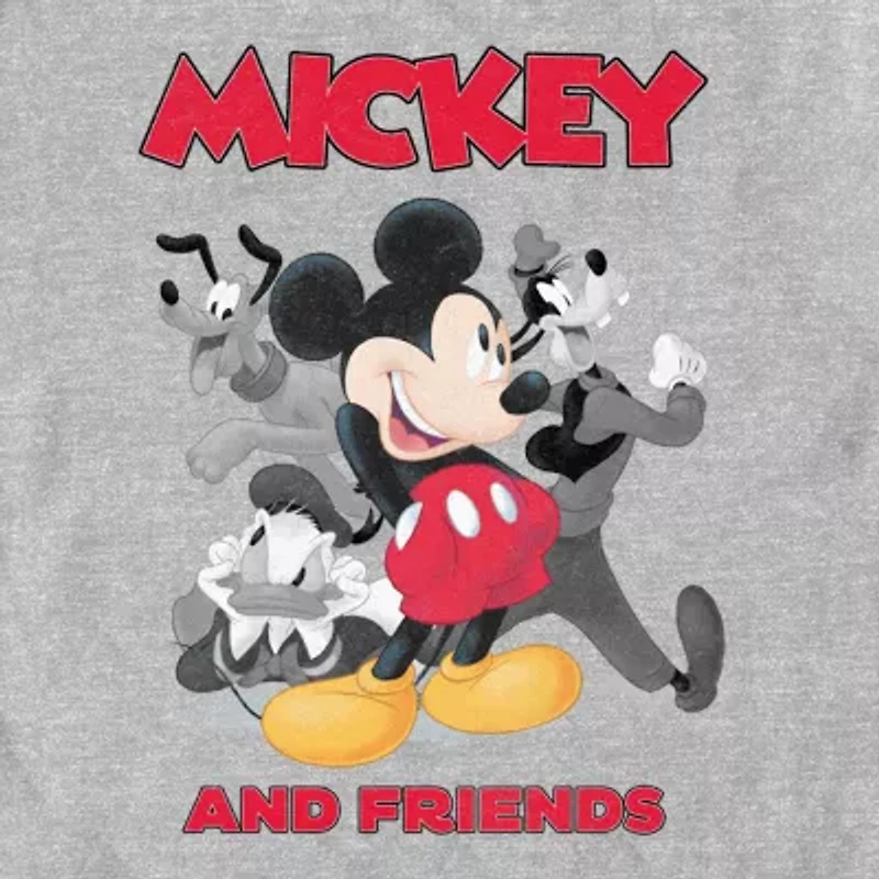 Mens Short Sleeve Mickey Mouse Graphic T-Shirt