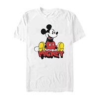 Mens Short Sleeve Mickey Mouse Graphic T-Shirt