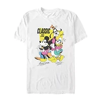 Mens Short Sleeve Mickey and Friends Graphic T-Shirt