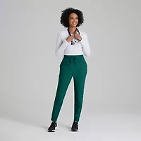 Barco One Bop513 Boost 3-Pocket Mid-Rise Jogger Womens Petite Scrub Pant