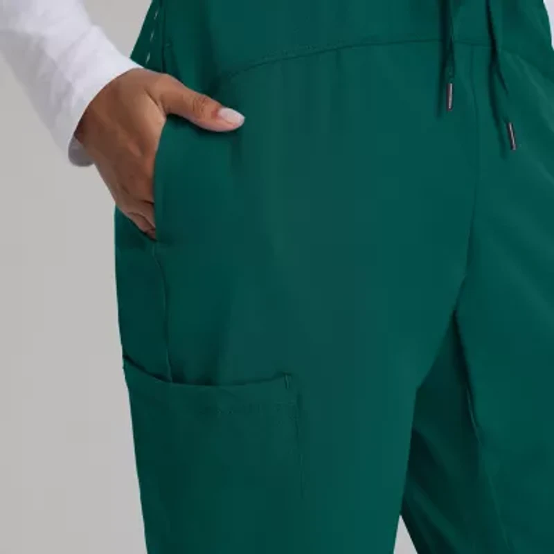 Barco One Bop513 Boost 3-Pocket Mid-Rise Jogger Womens Petite Scrub Pant