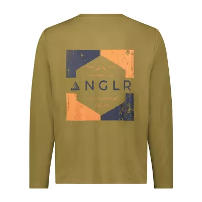 ANGLR Mens Crew Neck Long Sleeve T-Shirt - Color Box