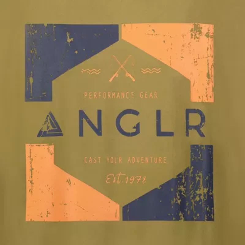 ANGLR Mens Crew Neck Long Sleeve T-Shirt - Color Box