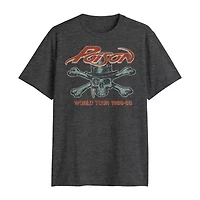 Big and Tall Mens Crew Neck Short Sleeve Classic Fit Poison Graphic T-Shirt