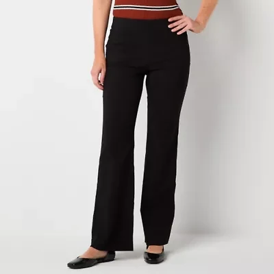 Liz Claiborne Lisa Womens Flare Mid Rise Pull-On Pant