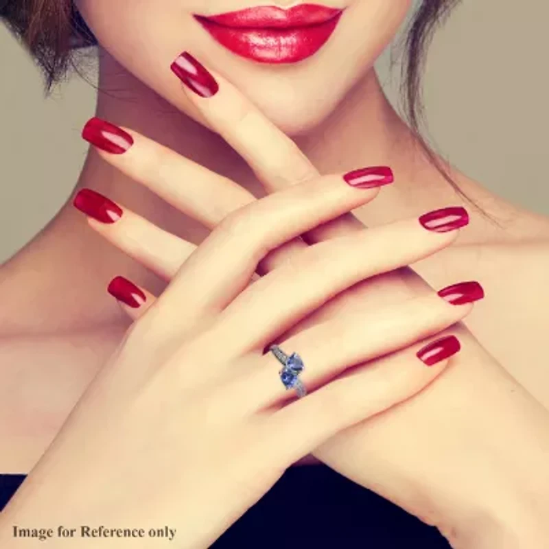 Limited Quantities! Womens Genuine Purple Tanzanite 14K Gold Over Silver Bypass  Cocktail Ring