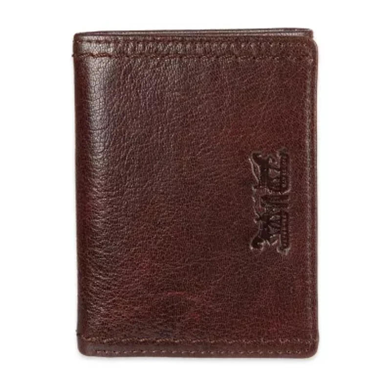 Levi's Xcap Mens Personalized Trifold Wallet