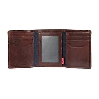 Levi's Xcap Mens Personalized Trifold Wallet