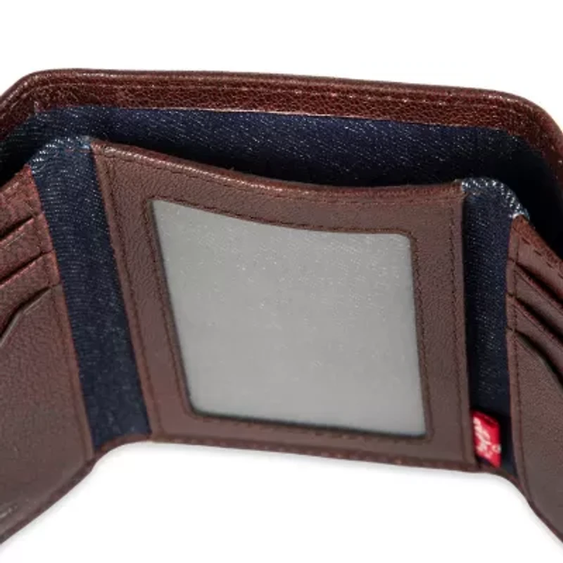 Levi's Xcap Mens Personalized Trifold Wallet
