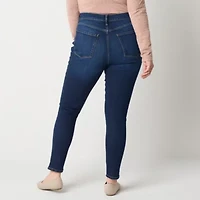 a.n.a Womens High Rise Tall Skinny Fit Jean