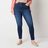 a.n.a Womens High Rise Tall Skinny Fit Jean