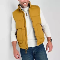 St. John's Bay Quilted Cargo Mens Midweight Puffer Vest