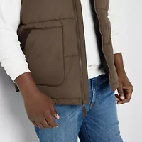 St. John's Bay Cargo Mens Midweight Big and Tall Puffer Vest