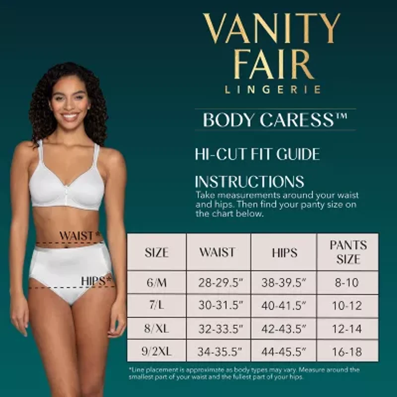 Vanity Fair® Body Caress® Hicut 3 PK - 13437