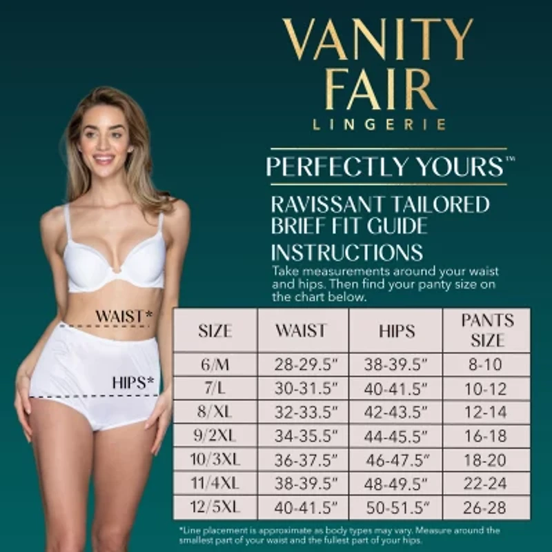 Vanity Fair® Ravissant Nylon 3 Pack Brief Panty - 15711