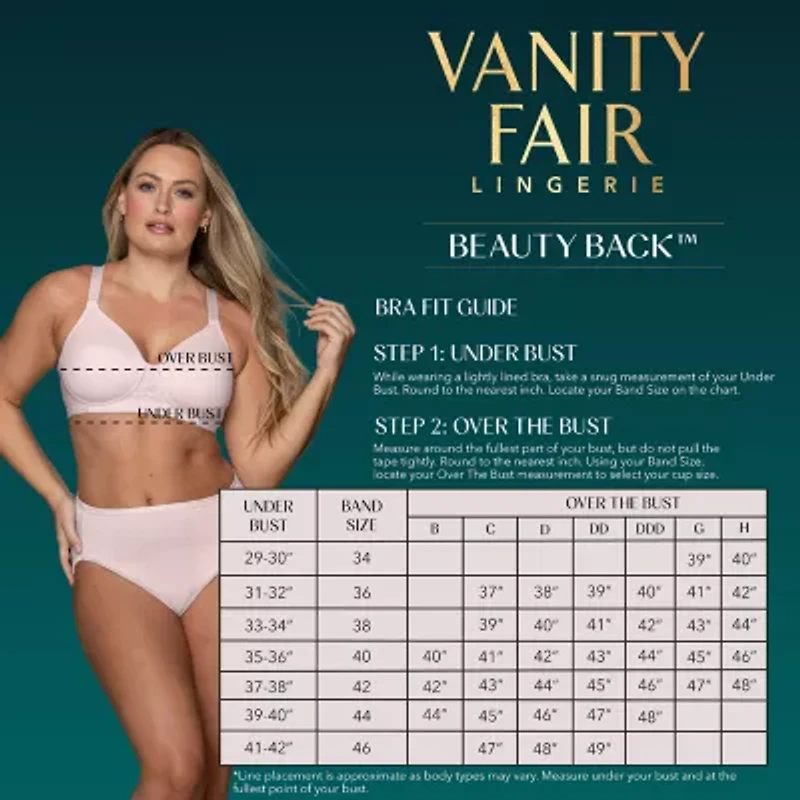 Vanity Fair® Beauty Back® Full-Figure Smoothing Comfort® Wireless Bra - 71380