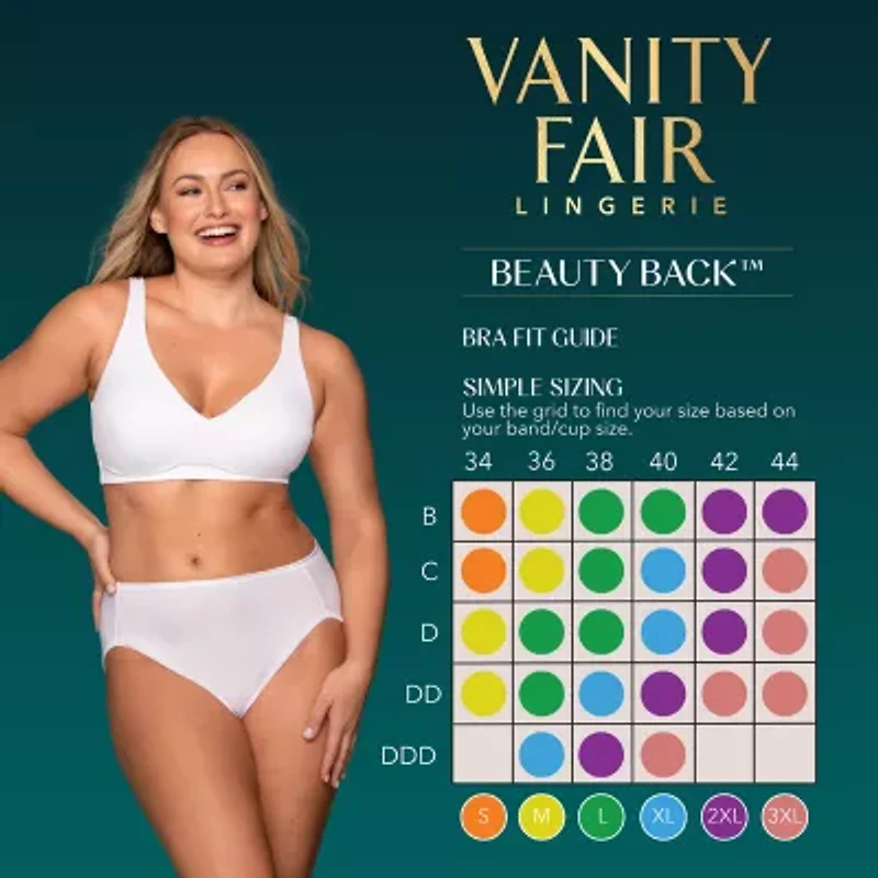 Vanity Fair® Beauty Back® Simple Sizing Wireless Bra with Lift - 72164