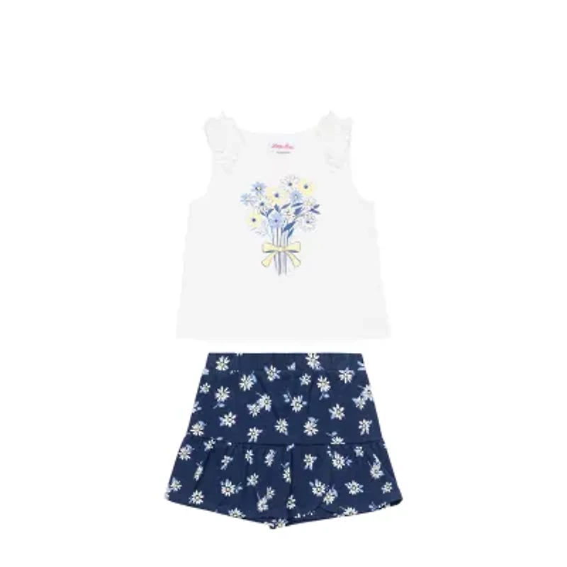 Little Lass Toddler Girls 4-pc. Short Set
