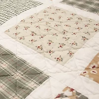 Donna Sharp Peach Rose 3-pc. Hypoallergenic Quilt Set