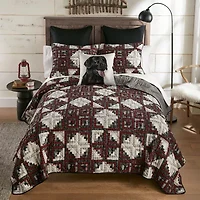 Donna Sharp Log Cabin Star Hypoallergenic Quilt Set