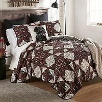 Donna Sharp Log Cabin Star Hypoallergenic Quilt Set