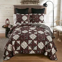 Donna Sharp Log Cabin Star Hypoallergenic Quilt Set